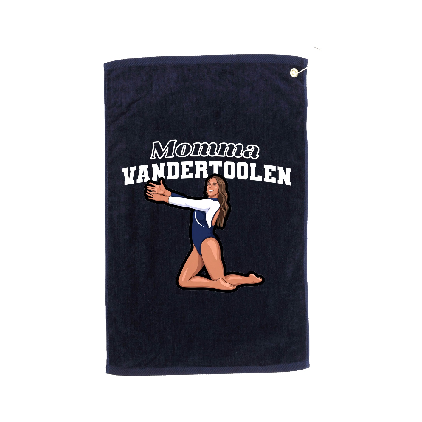 Golf Towel — Mothers Day Block in Navy