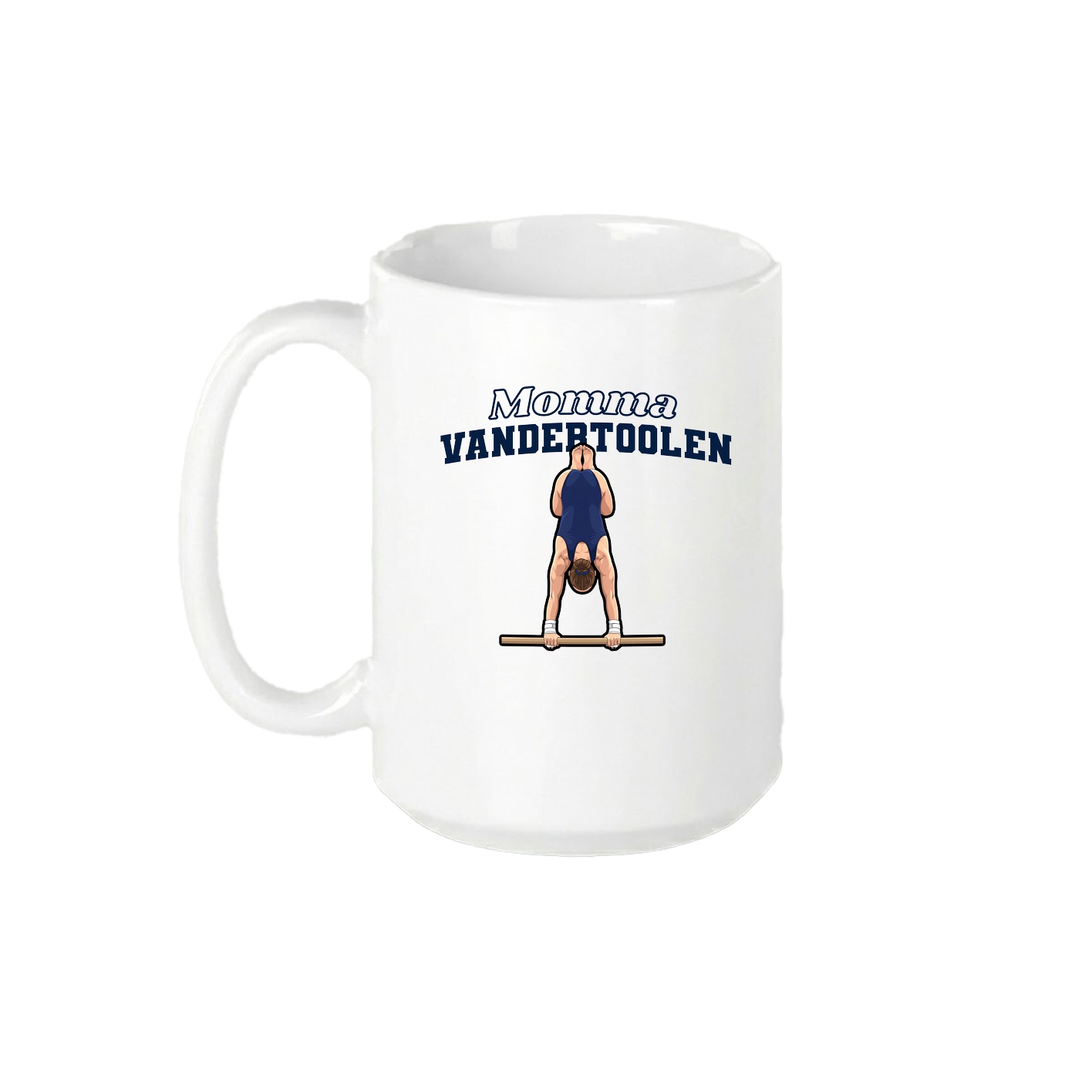 15oz Coffee Mug — Mothers Day Block in White