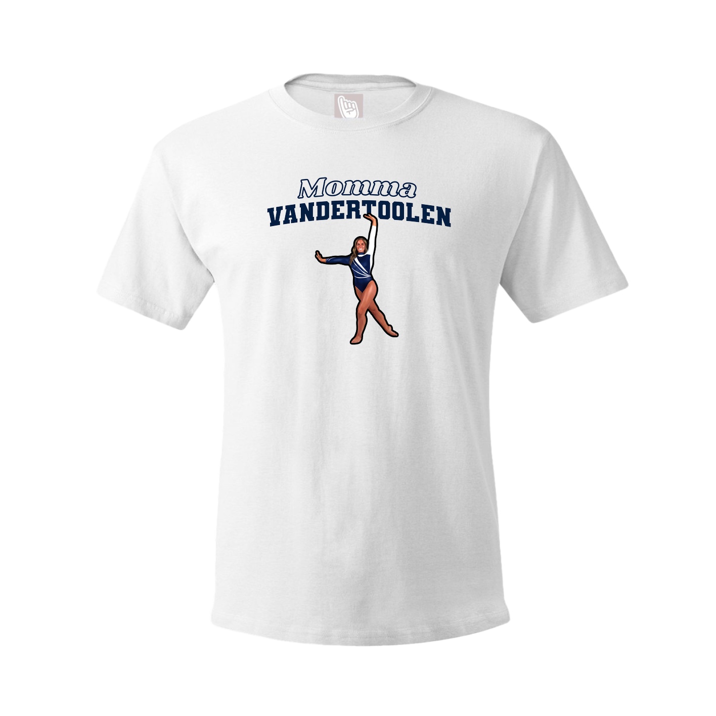 Youth Tee — Mothers Day Block in White