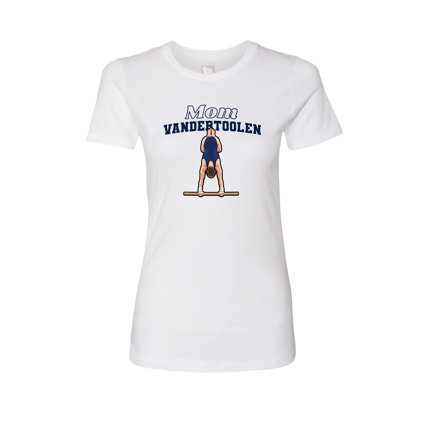 Womens Tee — Mothers Day Block in White