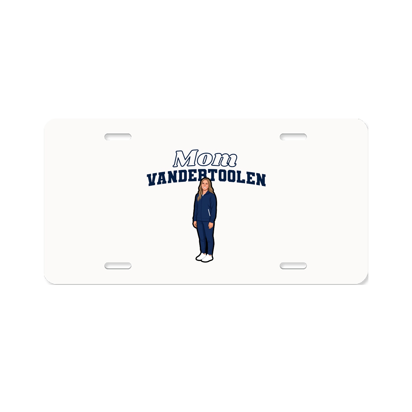 License Plate — Mothers Day Block in Classic