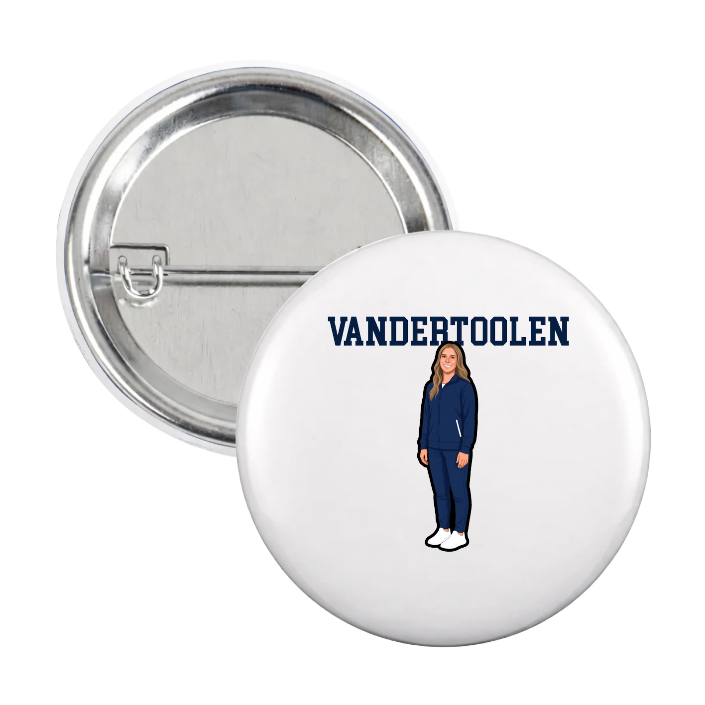Game Day Button — Shirsey in White