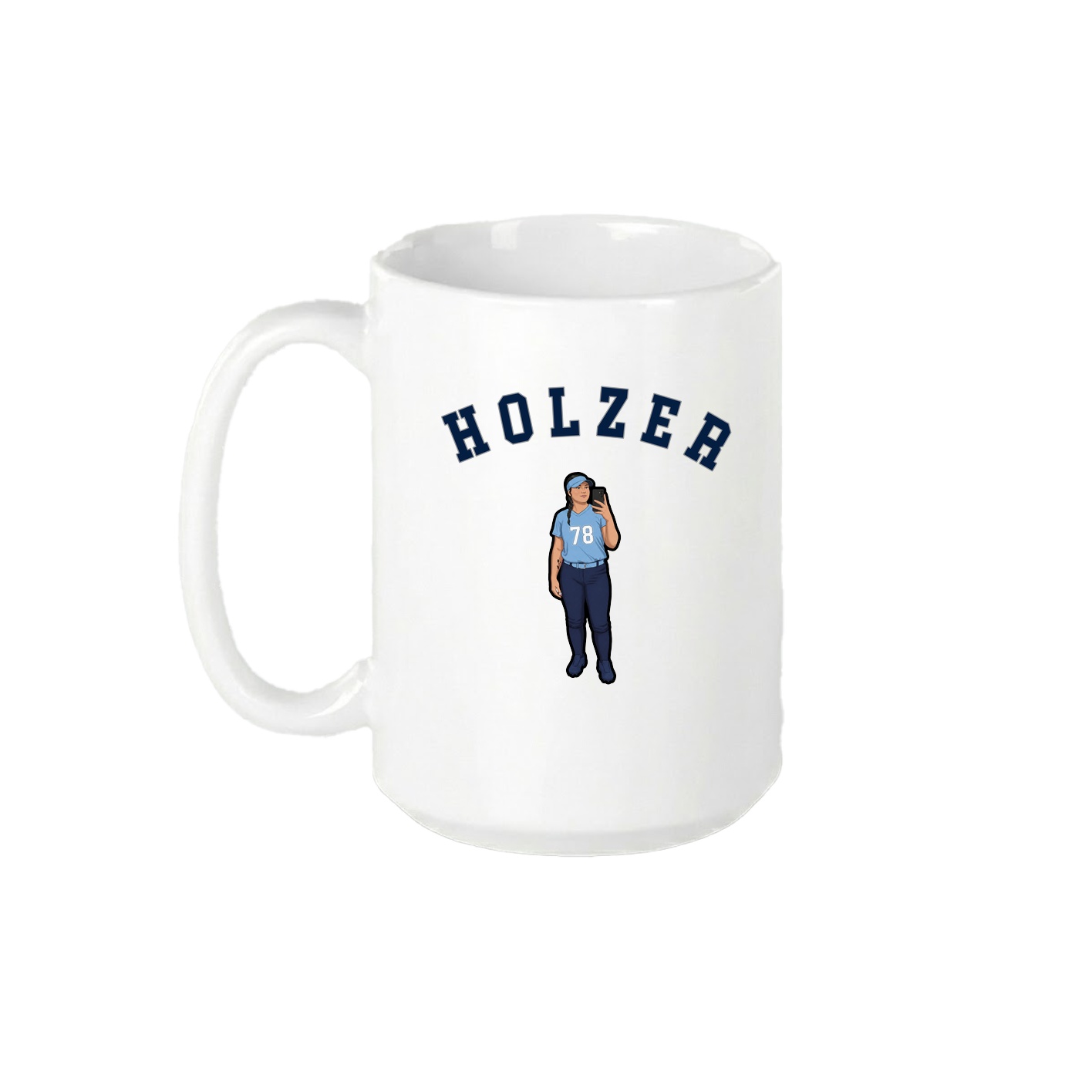 15oz Coffee Mug — Shirsey Arch in White