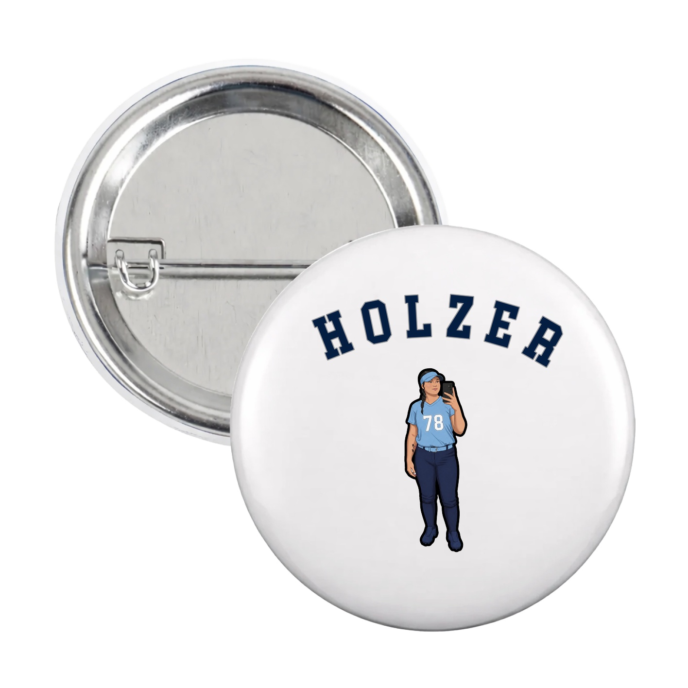 Game Day Button — Shirsey Arch in White
