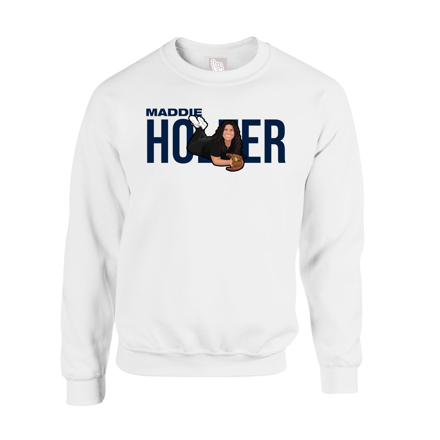 Fleece Crew — Player Name in White
