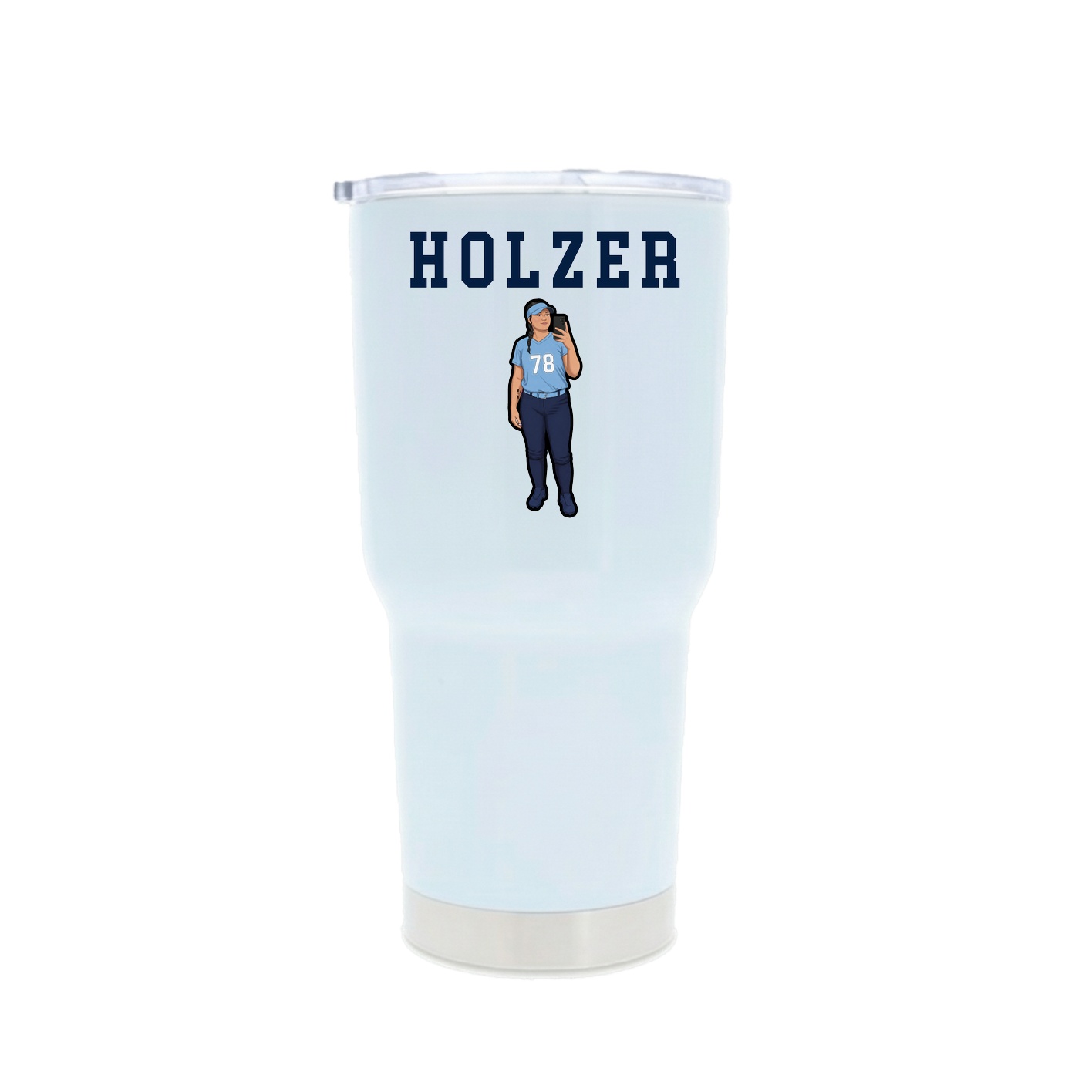 30oz Stainless Steel Tumbler — Shirsey in White