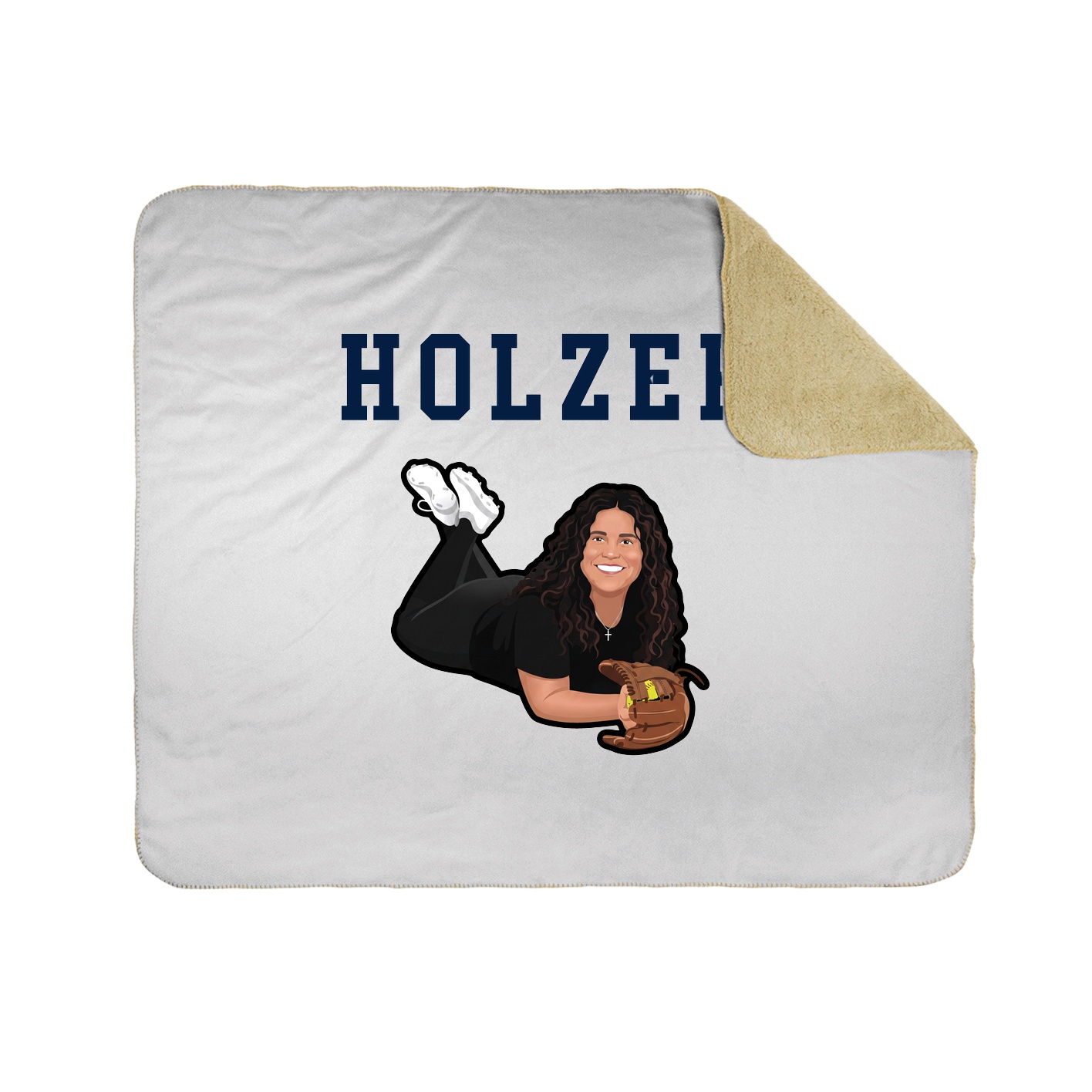 Throw Blanket — Shirsey in White