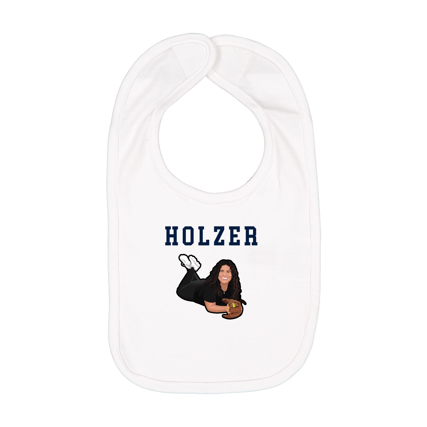 Infant Bib — Shirsey in White