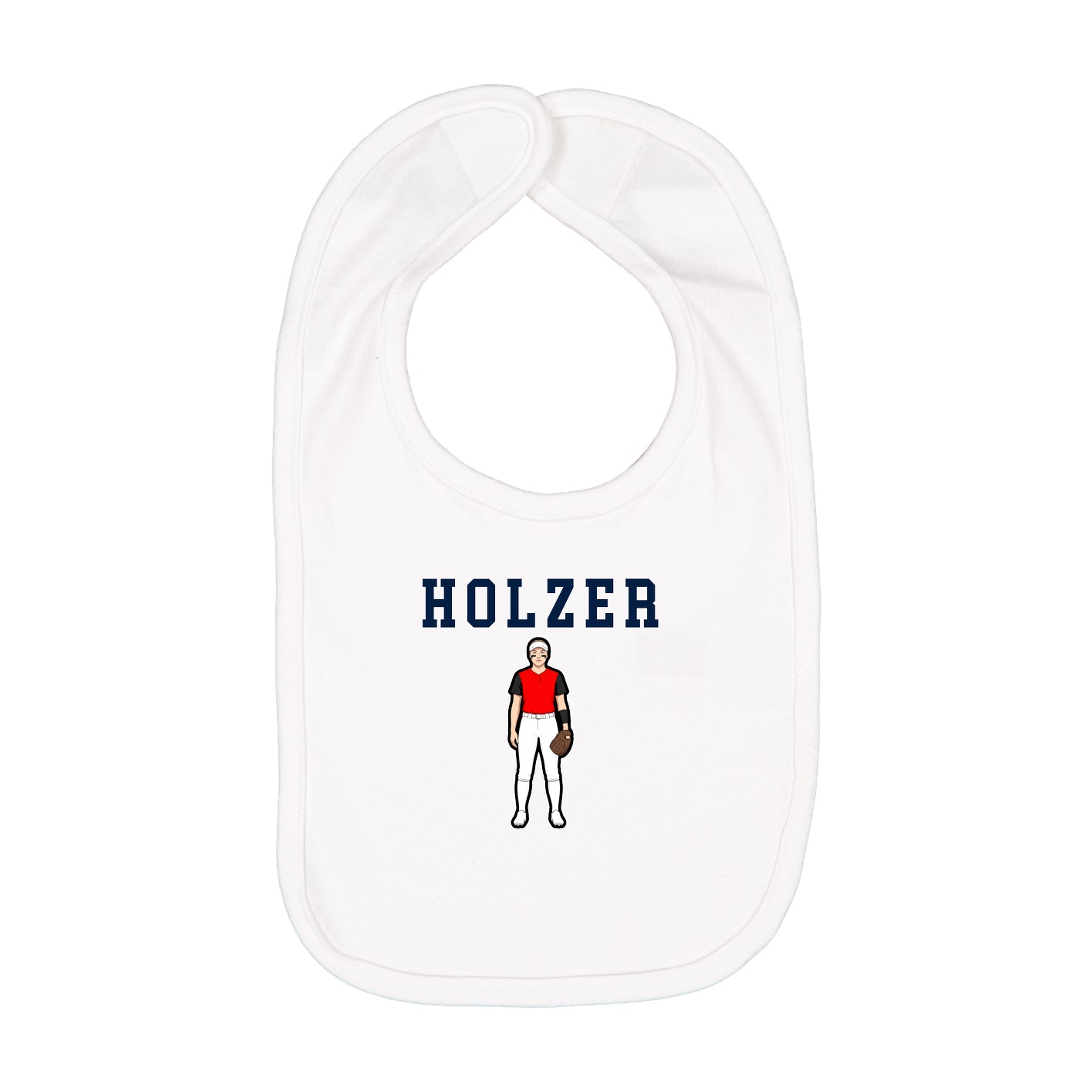 Infant Bib — Shirsey in White