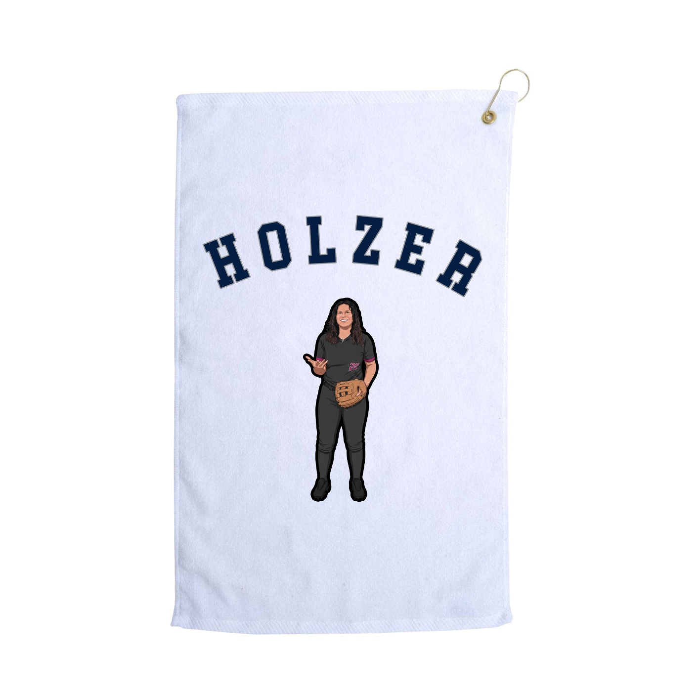 Golf Towel — Shirsey Arch in White