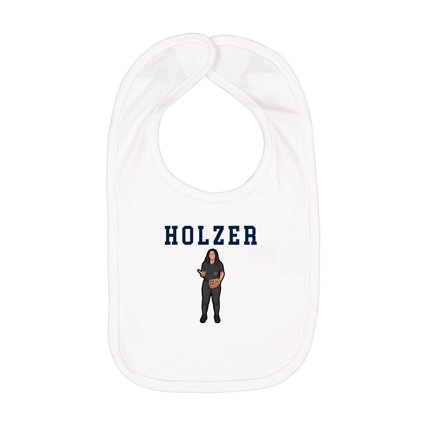 Infant Bib — Shirsey in White