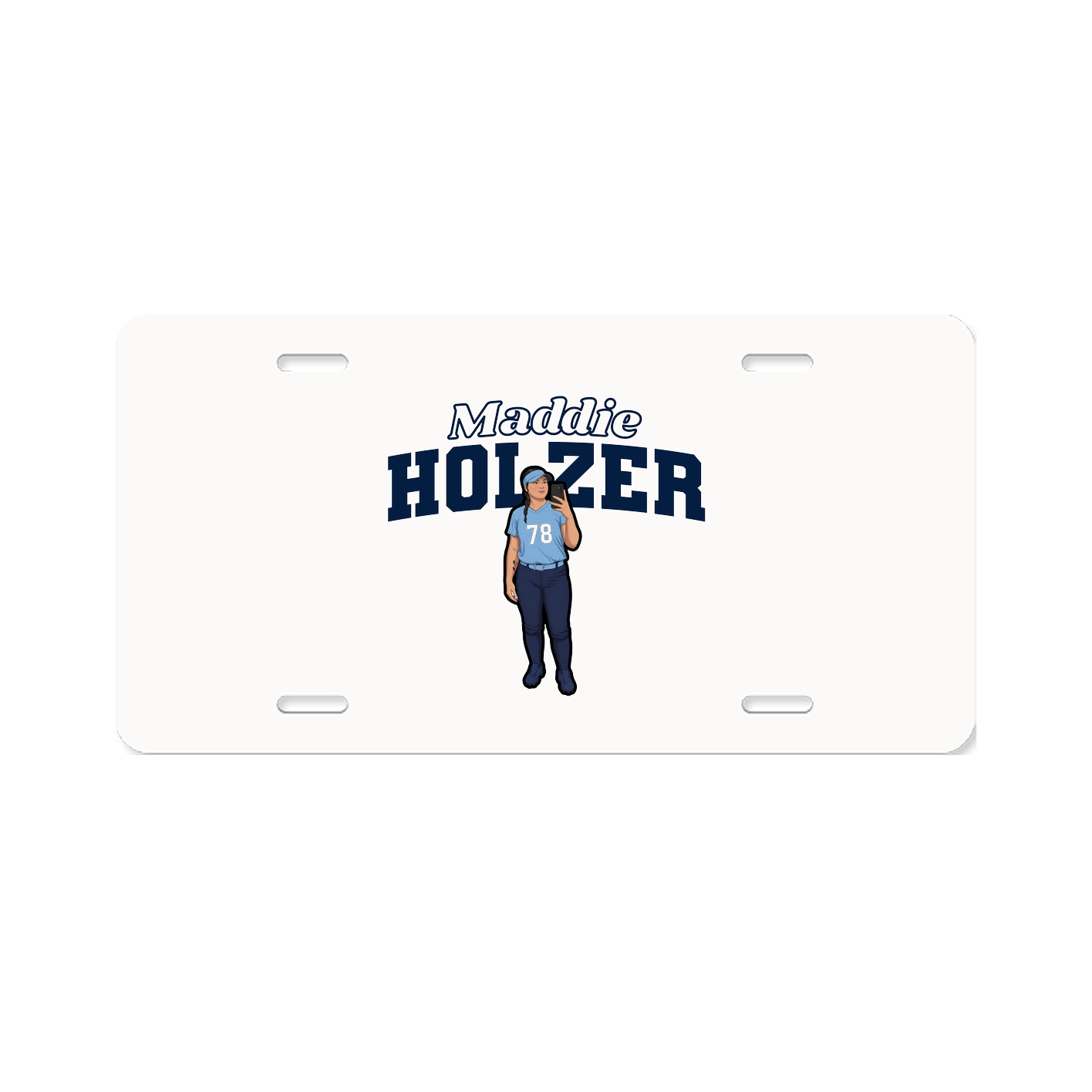 License Plate — Name Arch in Classic