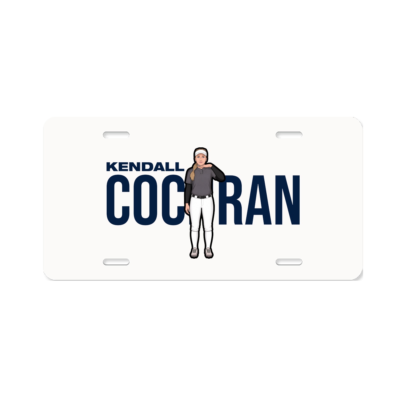 License Plate — Player Name in Classic