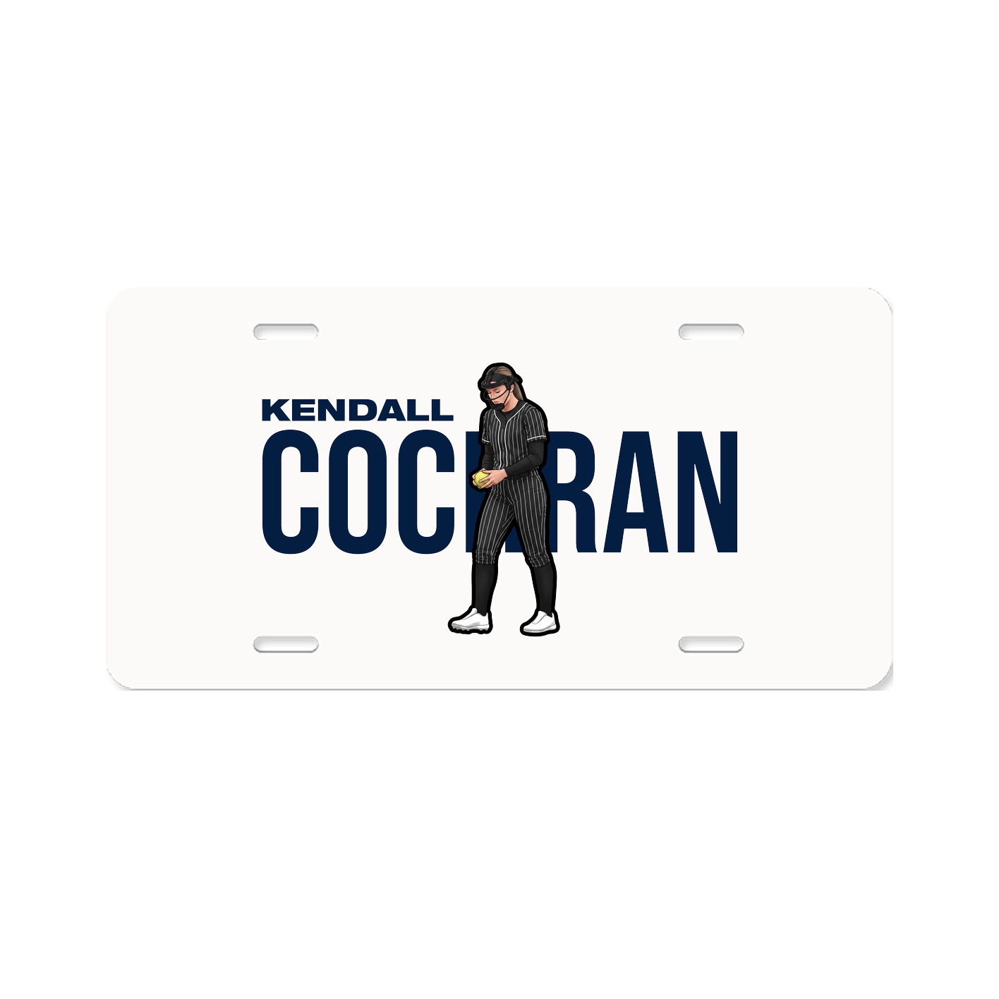 License Plate — Player Name in Classic
