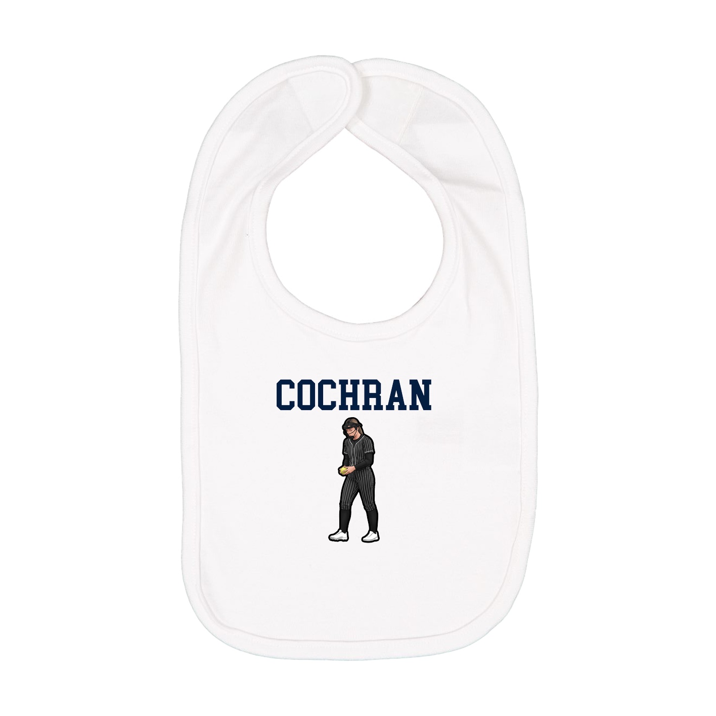 Infant Bib — Shirsey in White