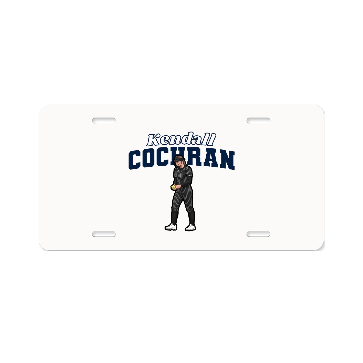 License Plate — Name Arch in Classic