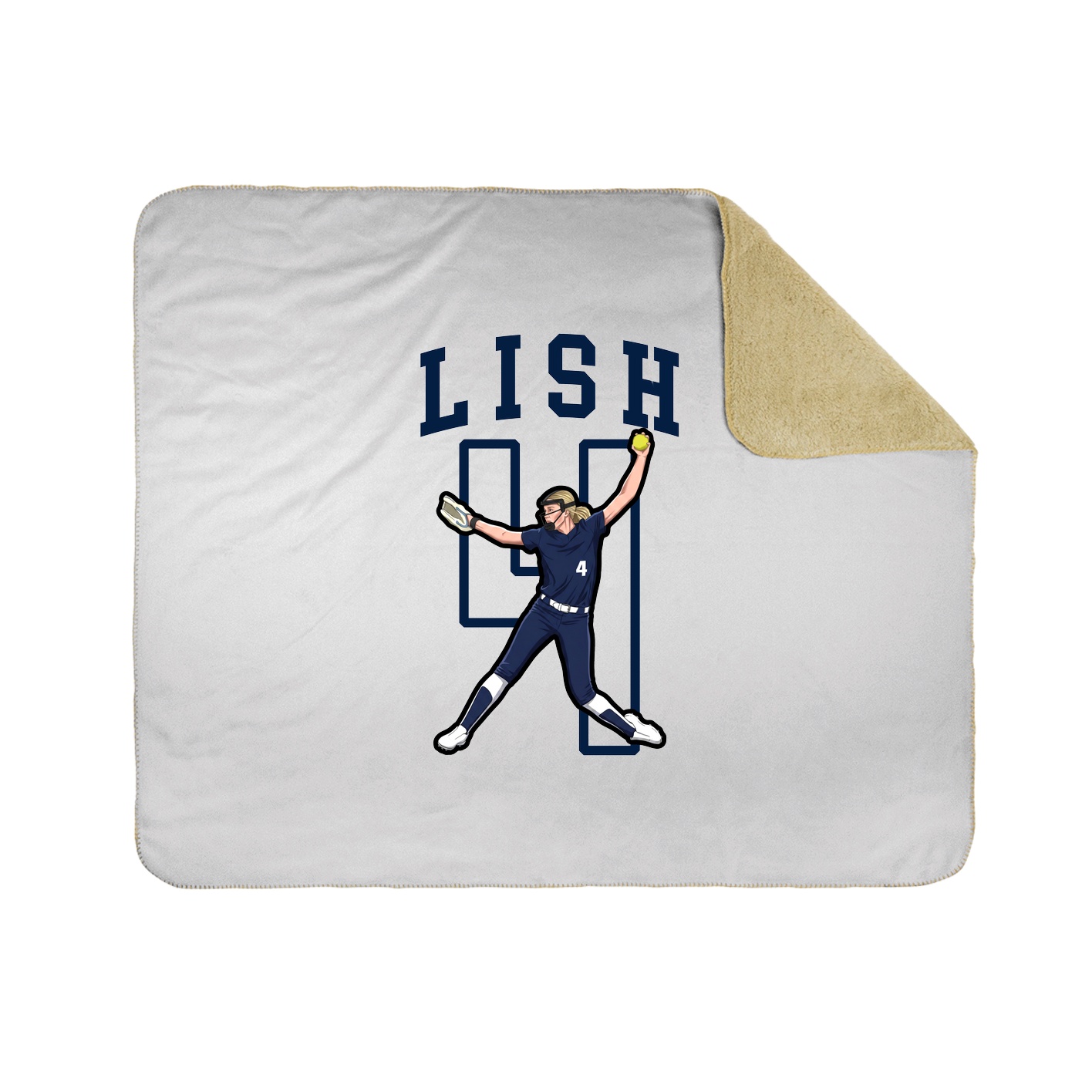 Throw Blanket — Shirsey in White