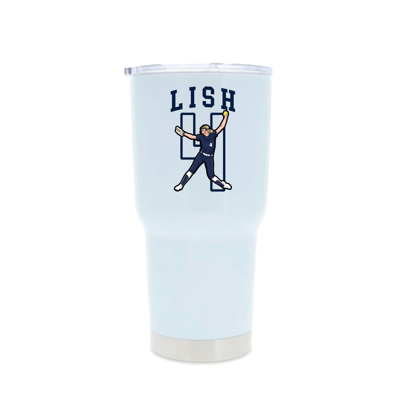 30oz Stainless Steel Tumbler — Shirsey in White