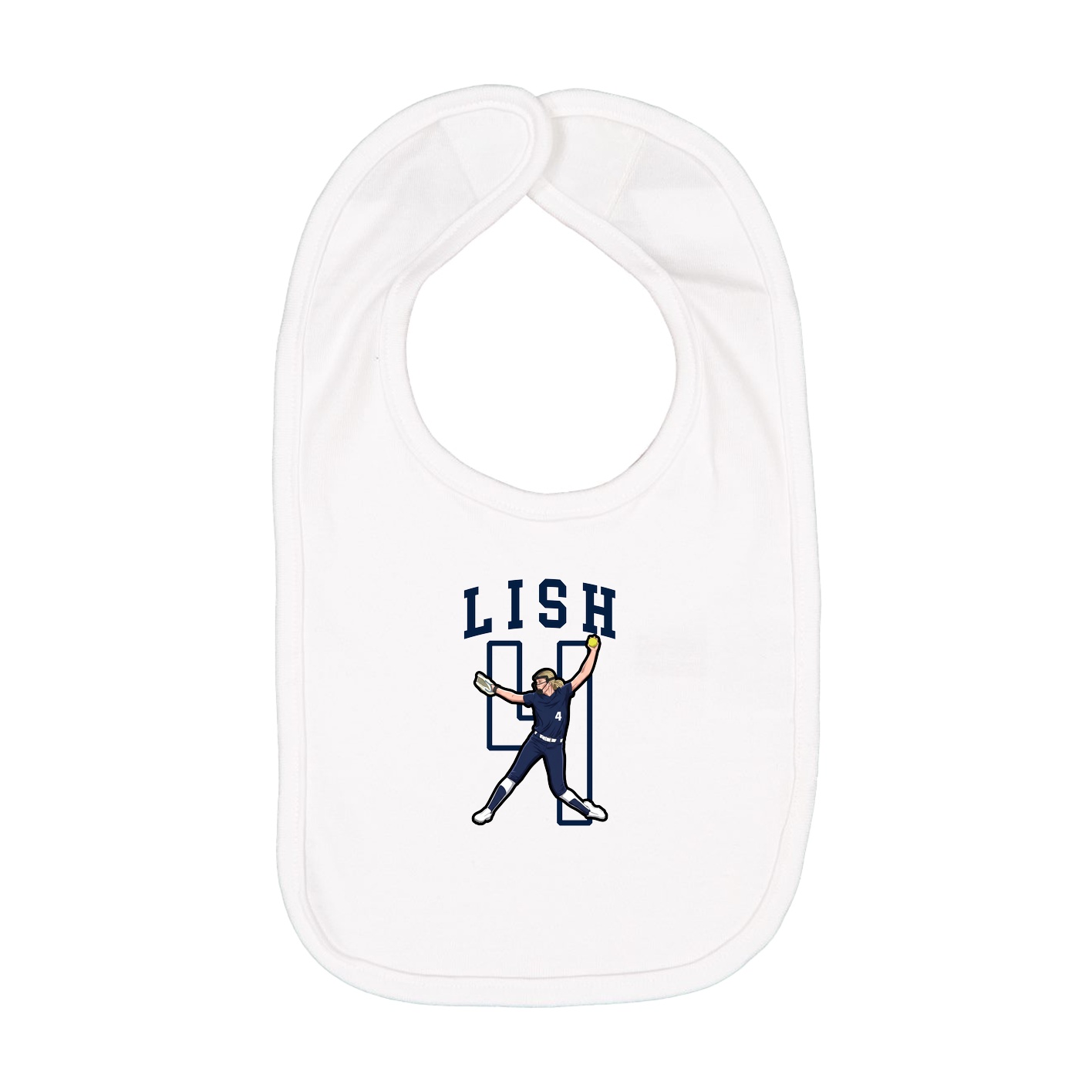 Infant Bib — Shirsey in White