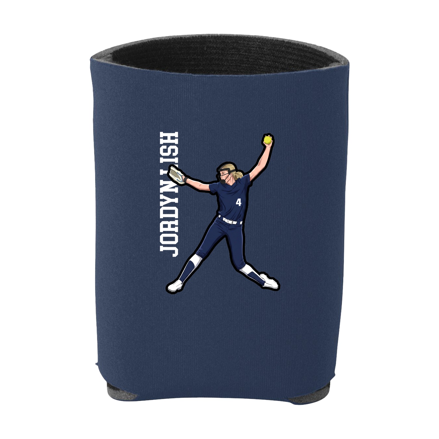 Can Holder — Name Vertical in Navy