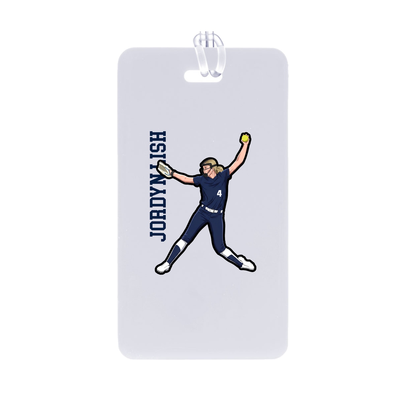 Bag Tag — Name Vertical in Classic