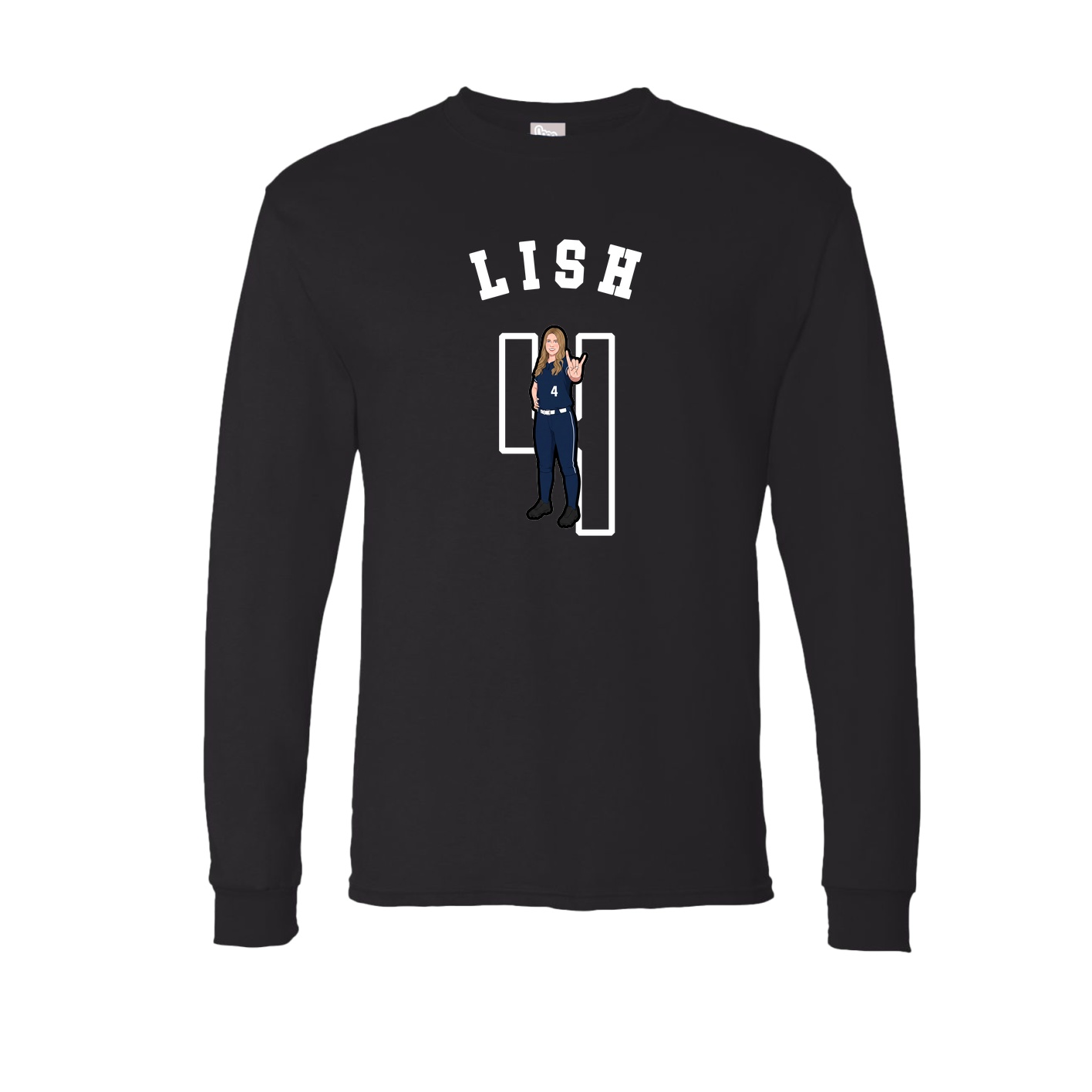 Long Sleeve Tee — Shirsey Arch in Black