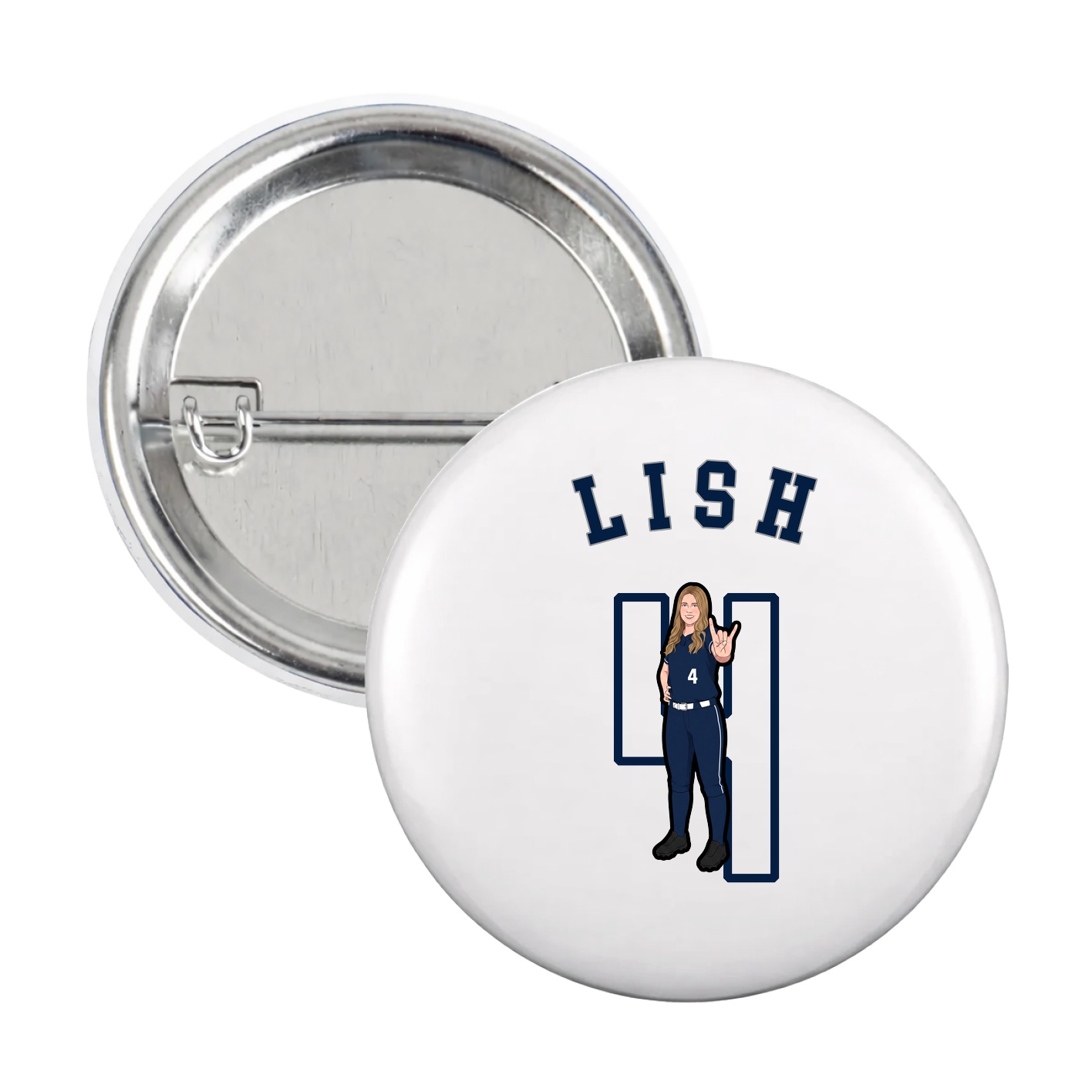 Game Day Button — Shirsey Arch in White