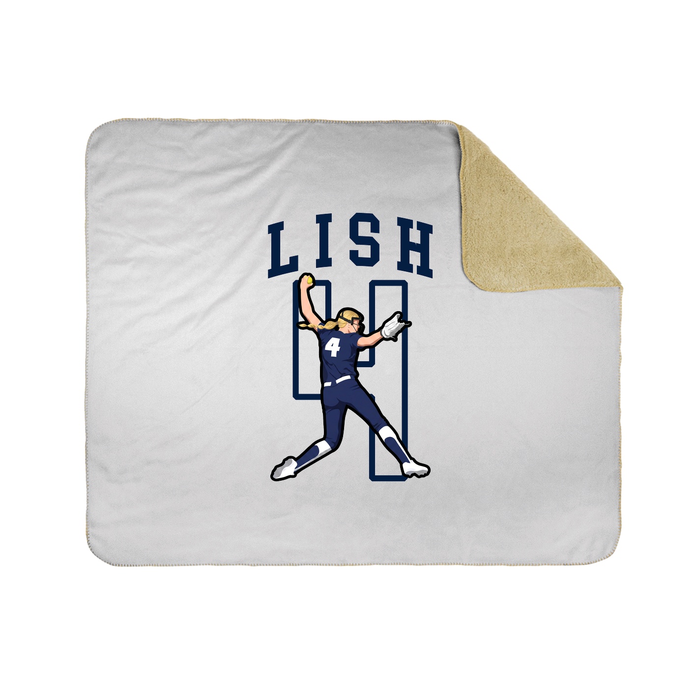 Throw Blanket — Shirsey in White