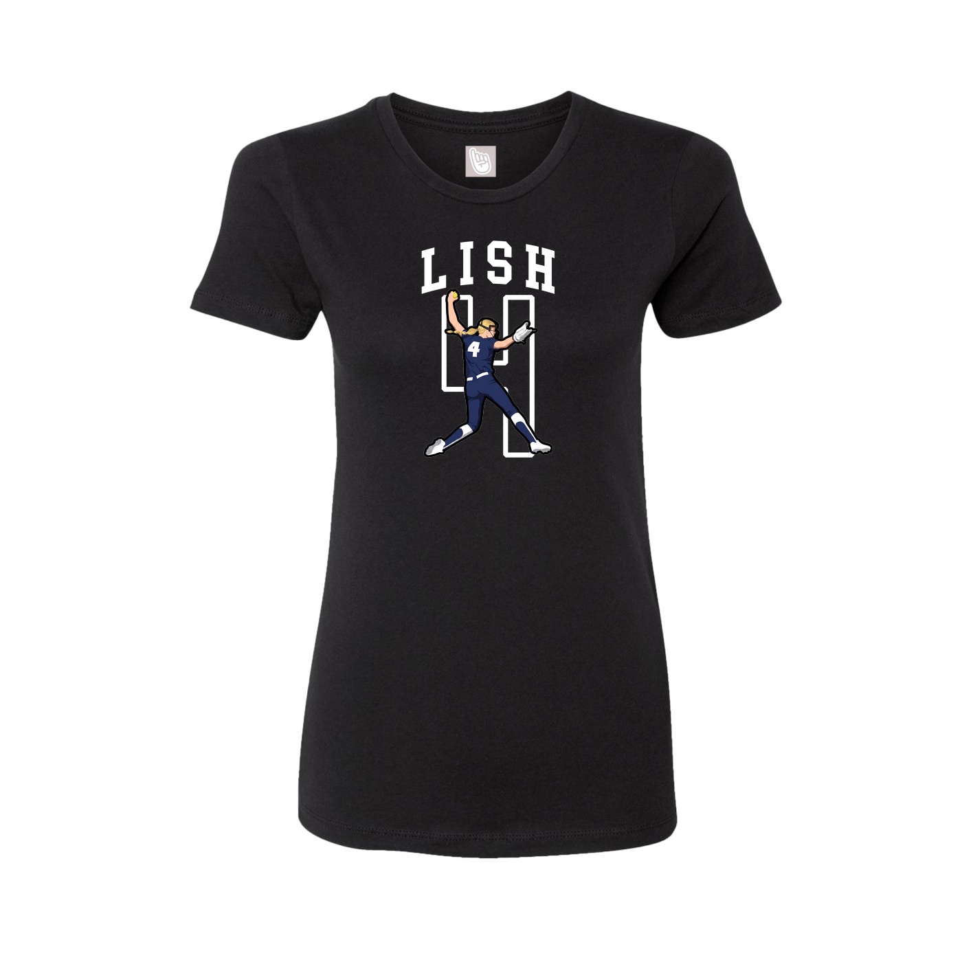 Fitted Women's Tee — Shirsey in Black