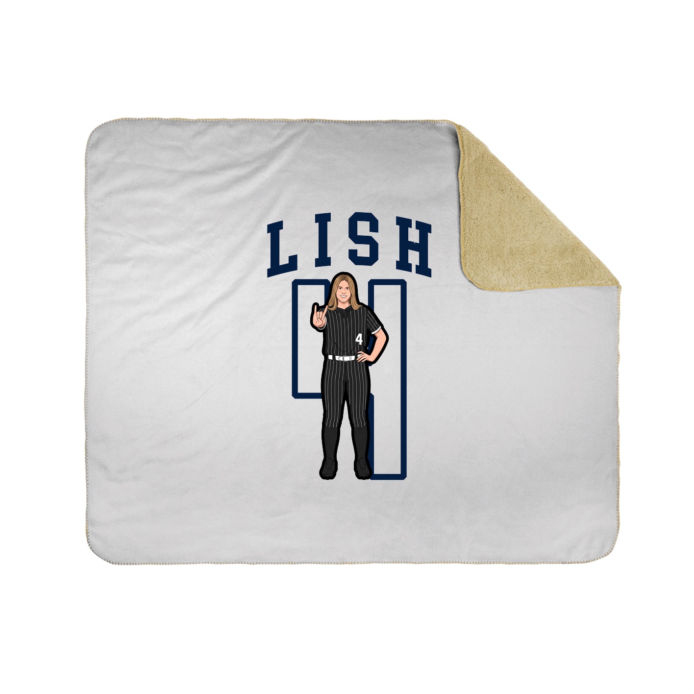 Throw Blanket — Shirsey in White