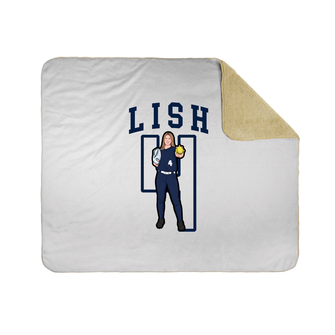 Throw Blanket — Shirsey in White