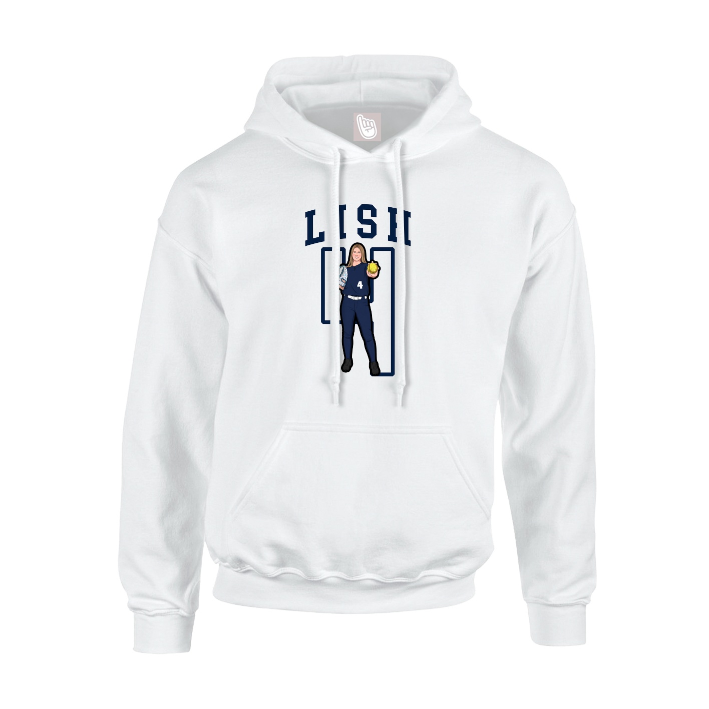 Hoodie — Shirsey in White
