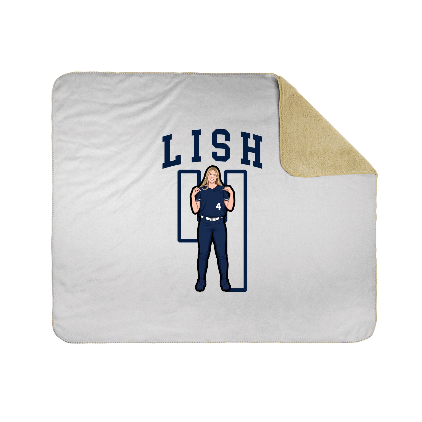 Throw Blanket — Shirsey in White
