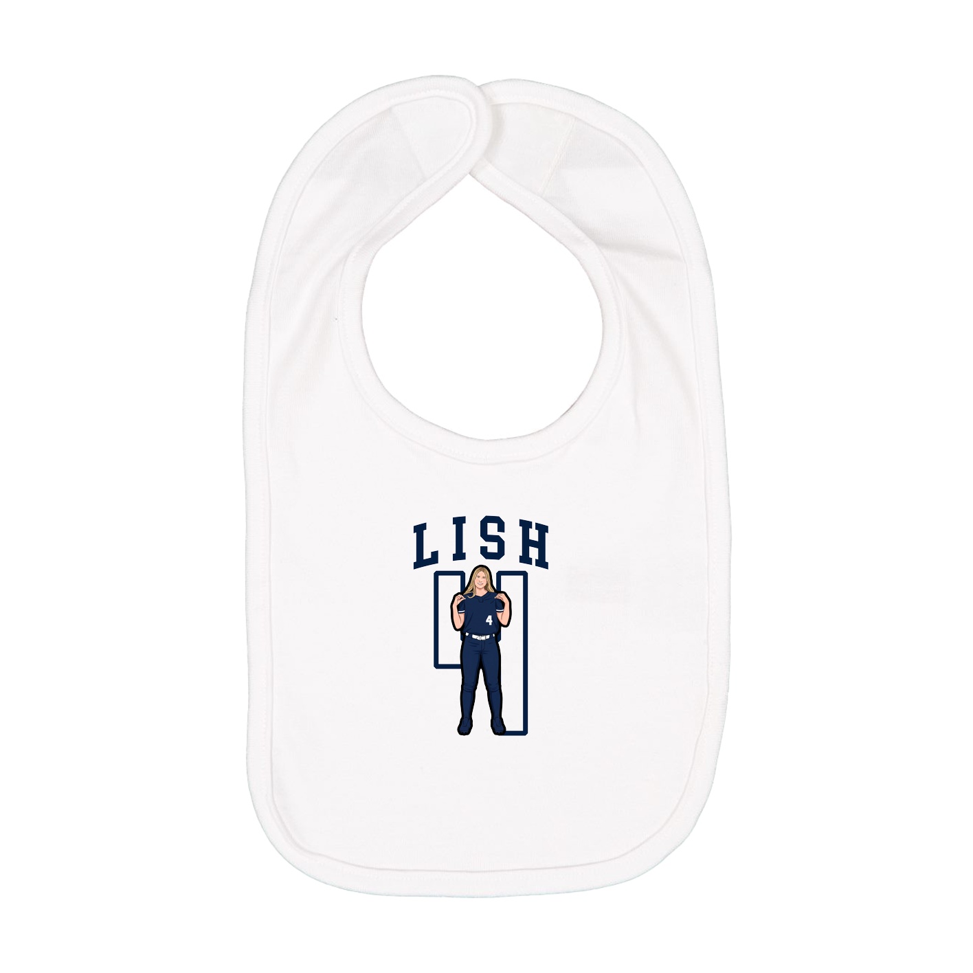 Infant Bib — Shirsey in White