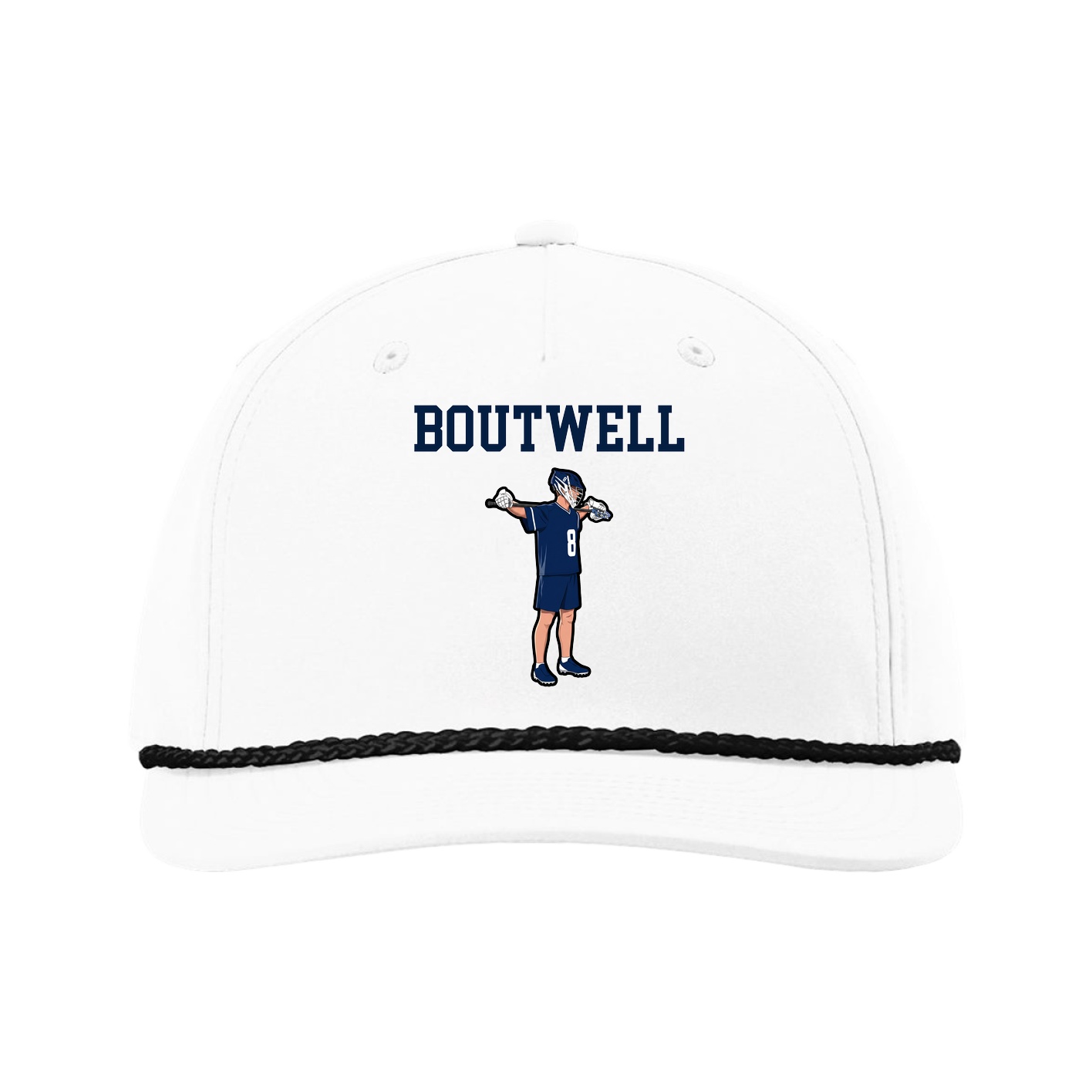 Five-Panel Classic Rope Cap — Shirsey in White