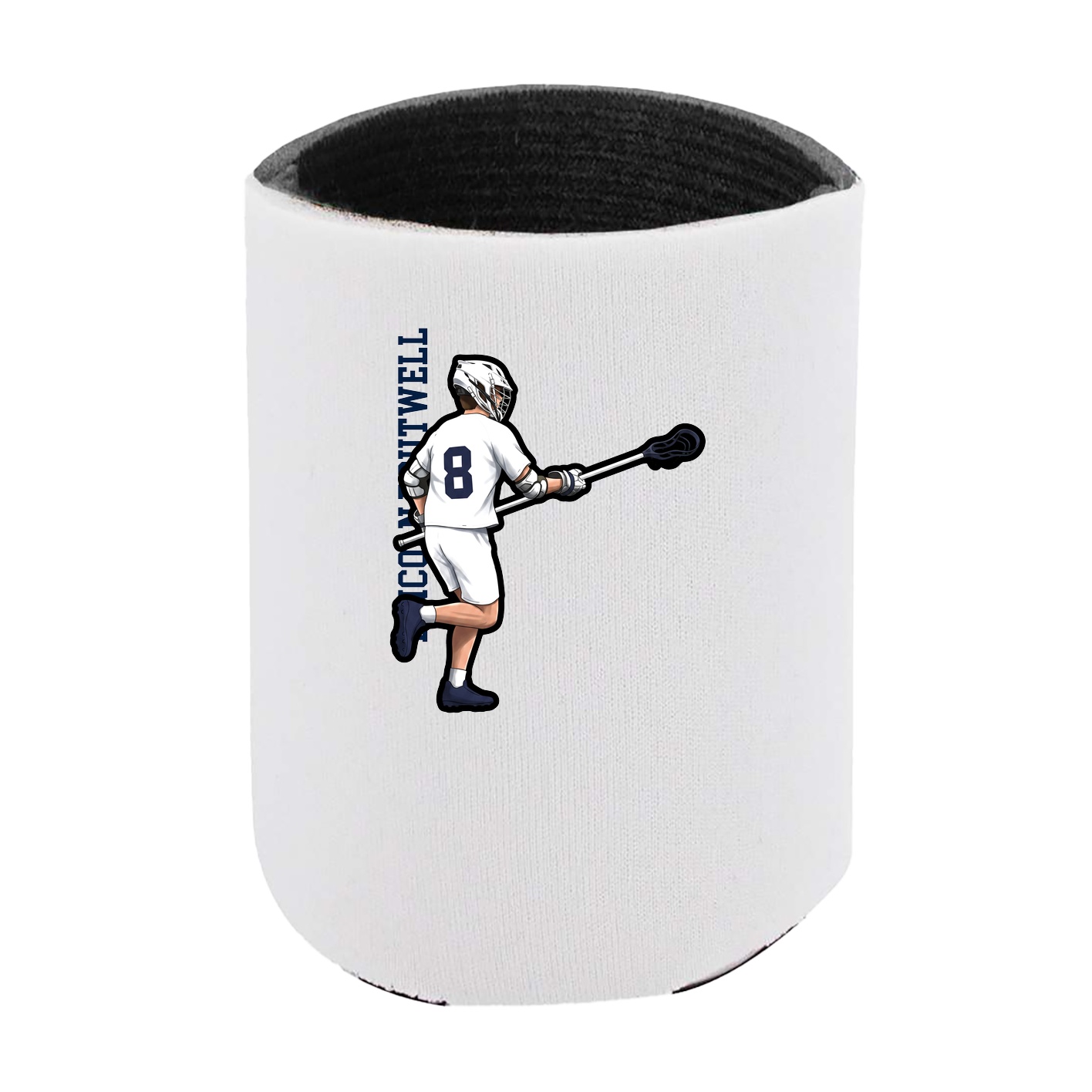 Can Holder — Name Vertical in White