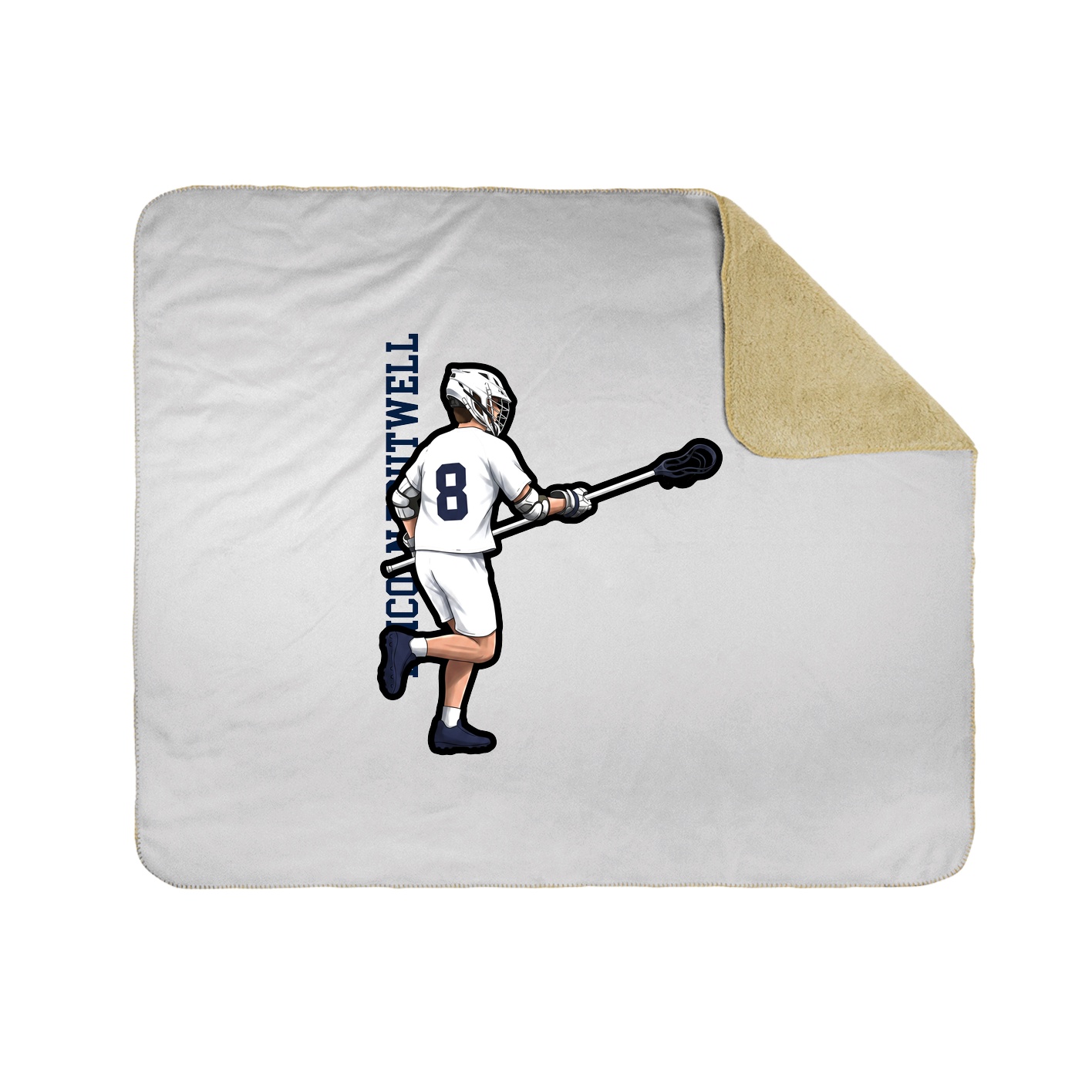 50x60 Sherpa Lined Throw Blanket