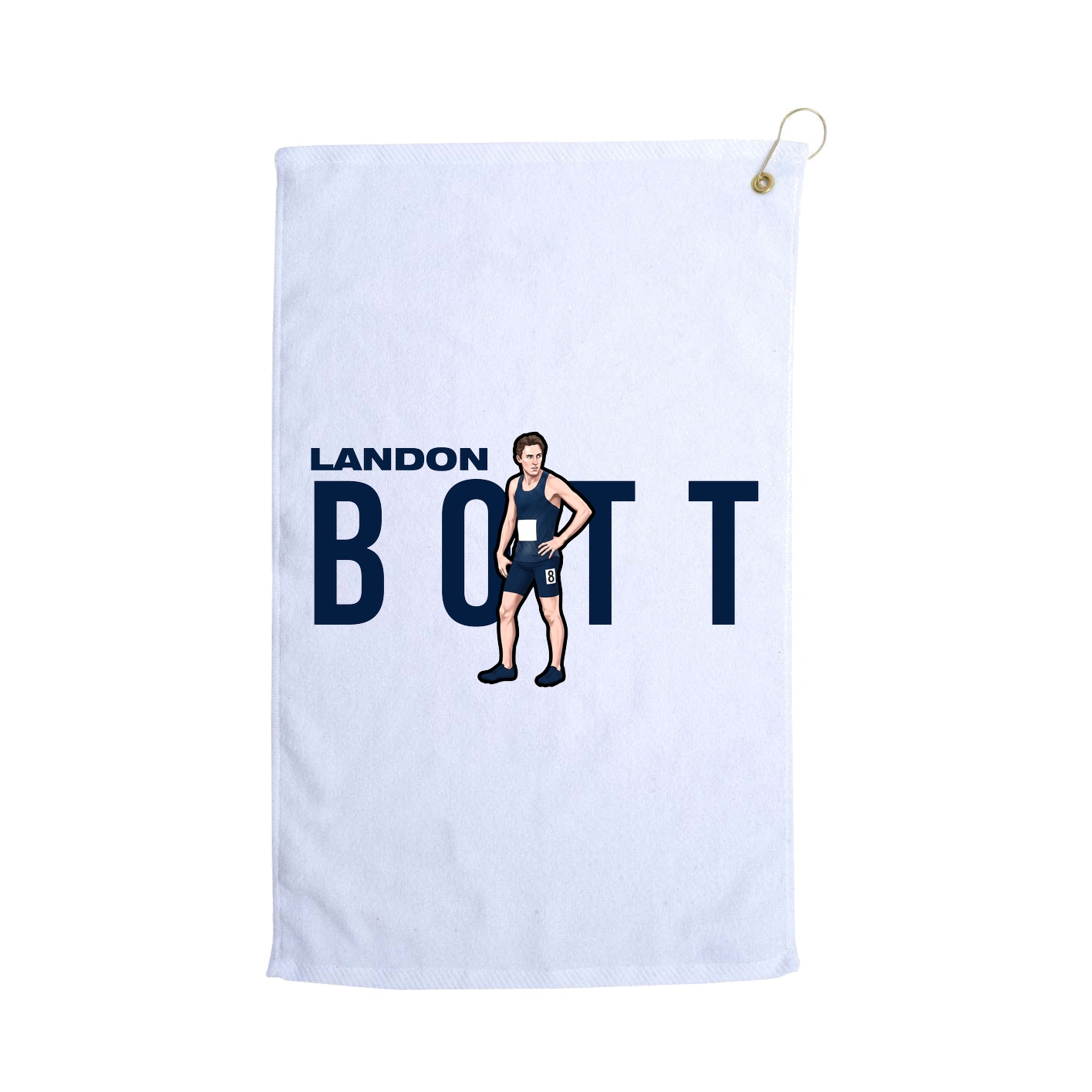 Golf Towel — Player Name in White