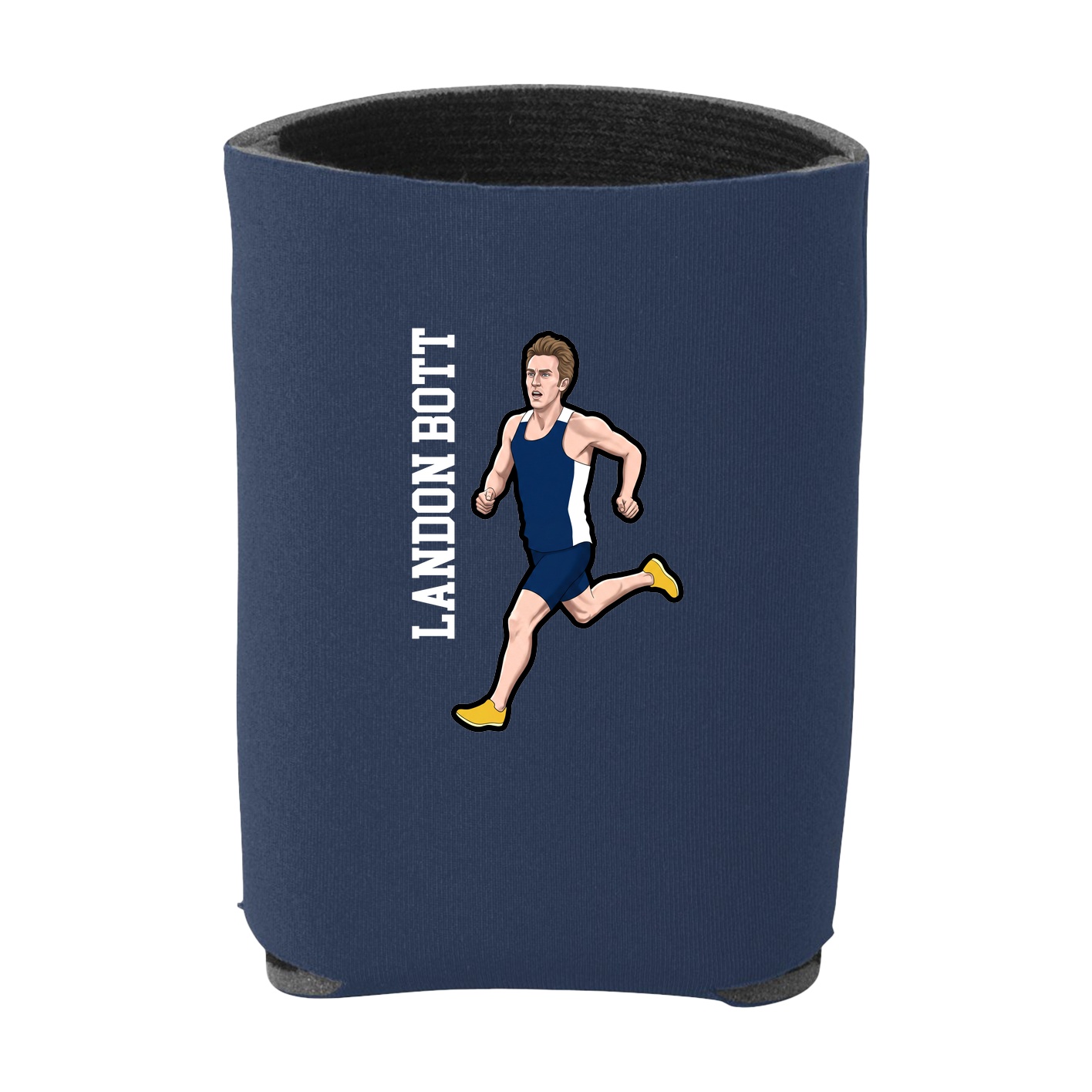 Can Holder — Name Vertical in Navy