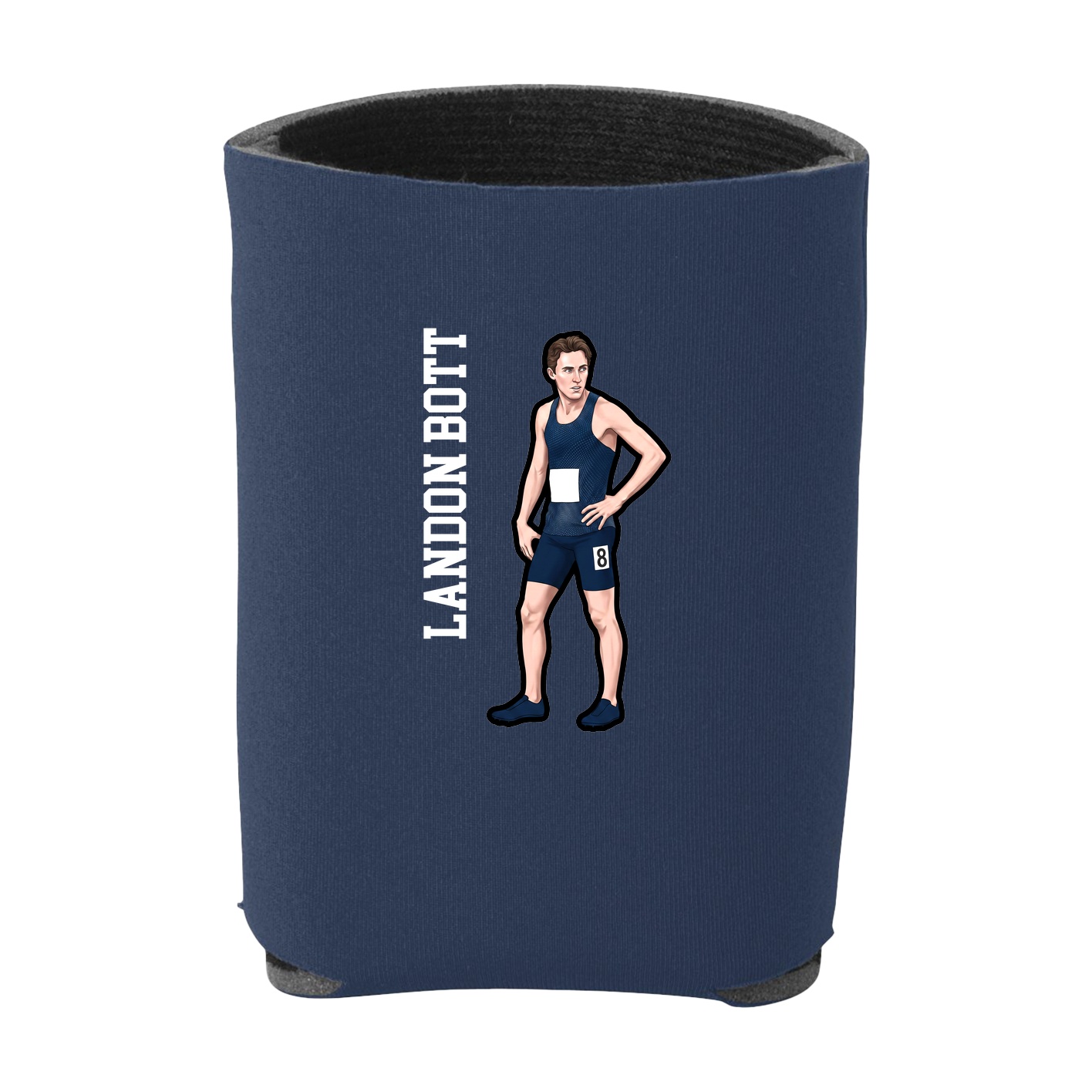 Can Holder — Name Vertical in Navy