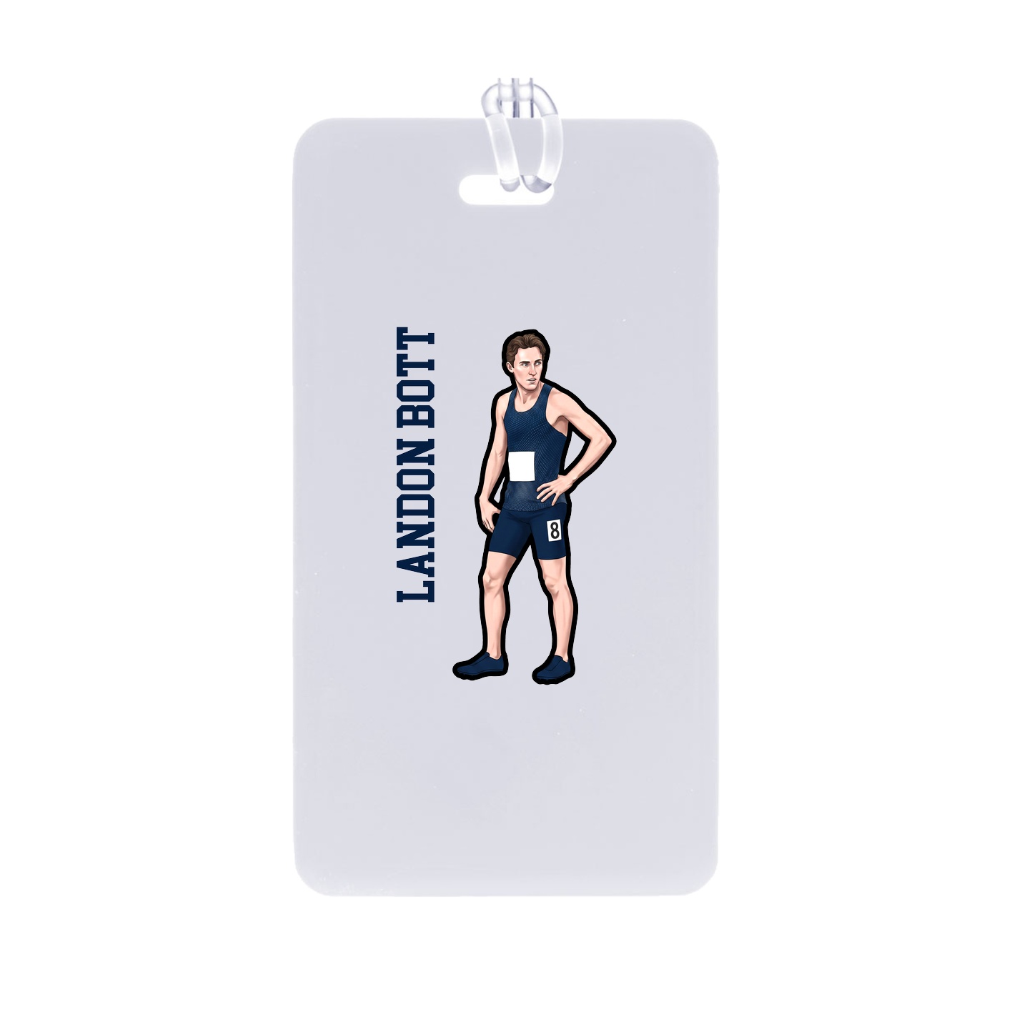 Bag Tag — Name Vertical in Classic