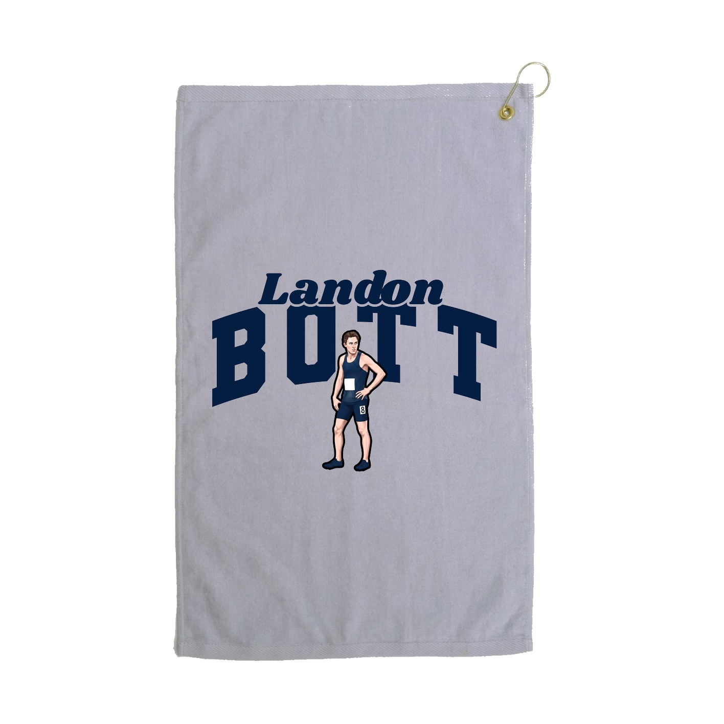 Golf Towel — Signature Arch in Grey