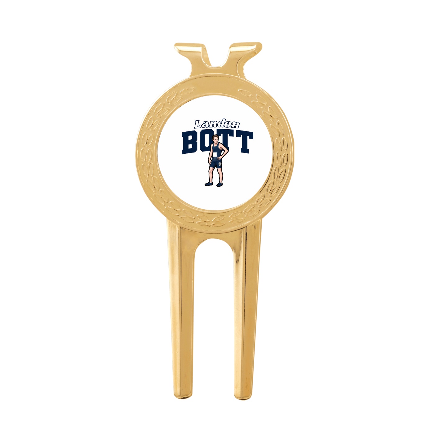 Divot Tool with Ball Marker — Name Arch in Classic