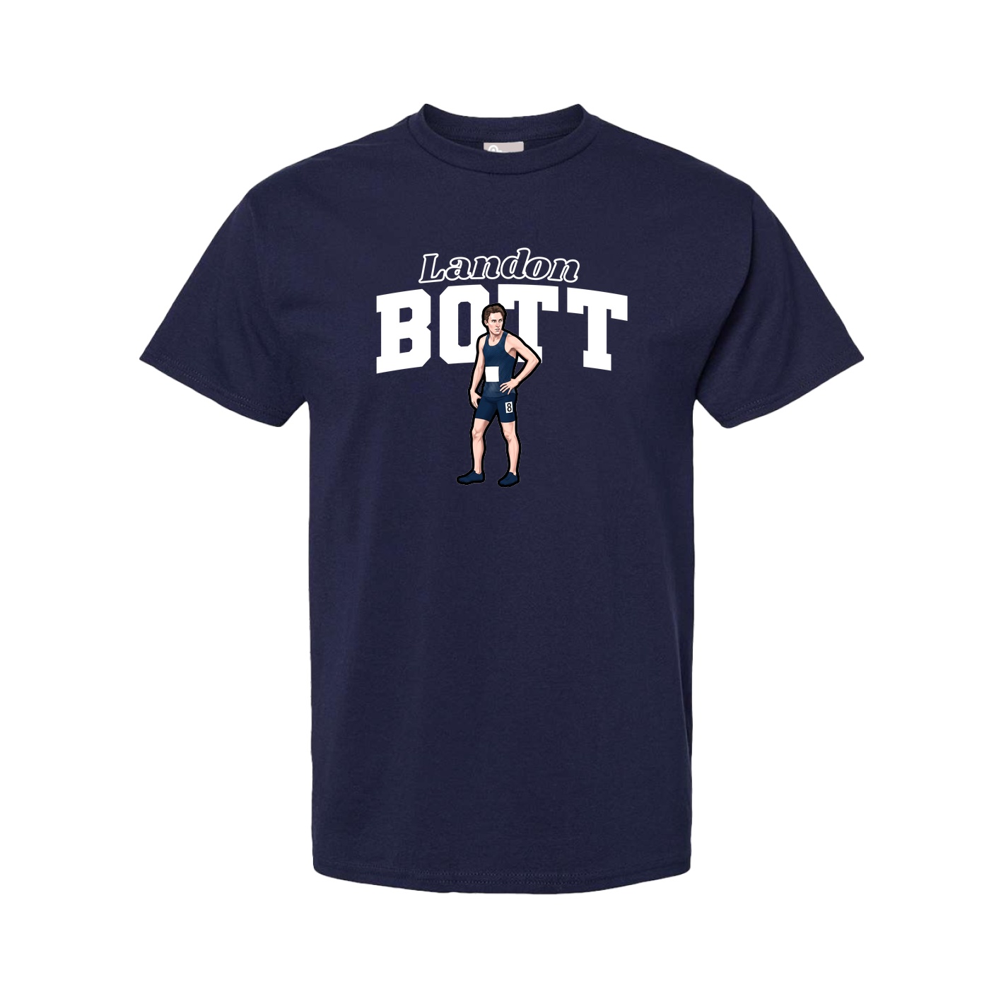 Tee — Name Arch in Navy