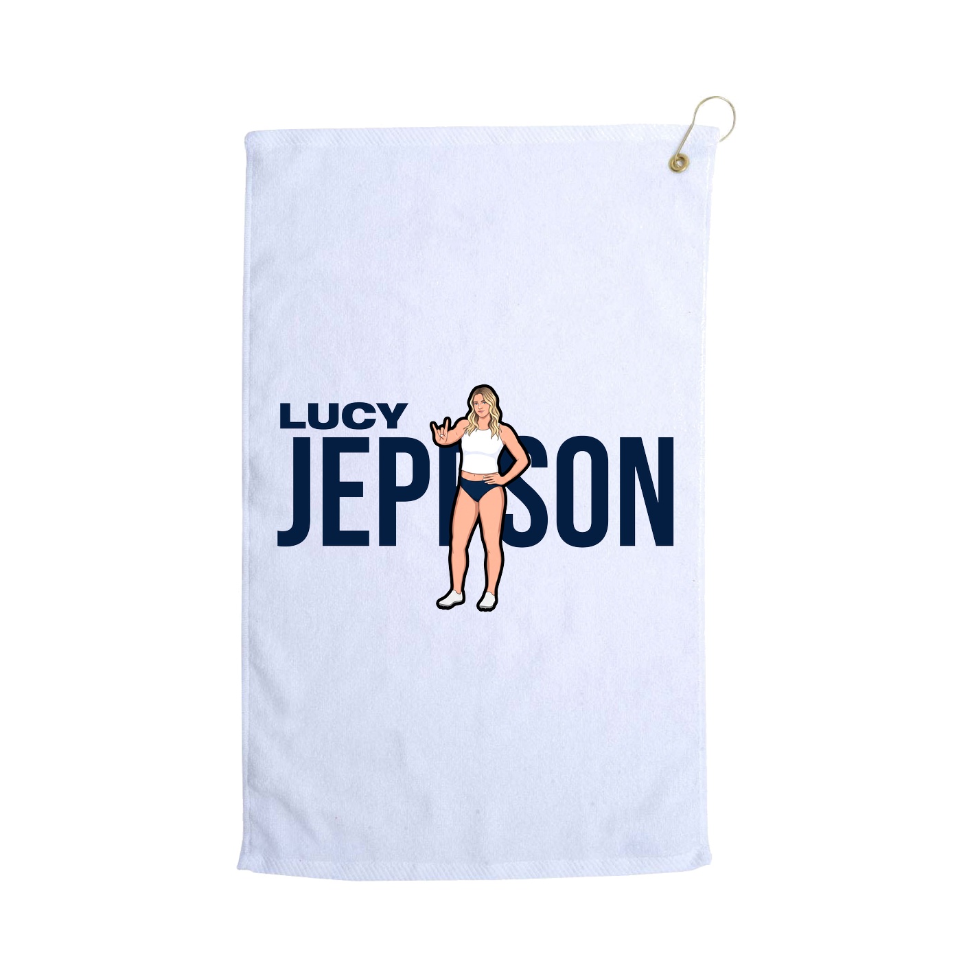 Golf Towel — Player Name in White