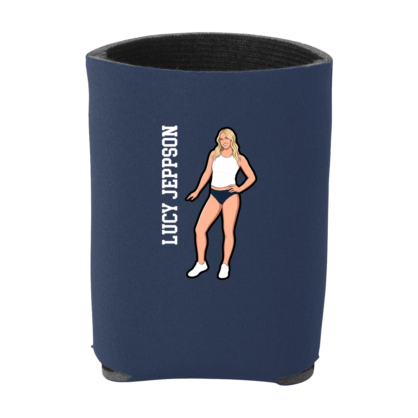 Can Holder — Name Vertical in Navy