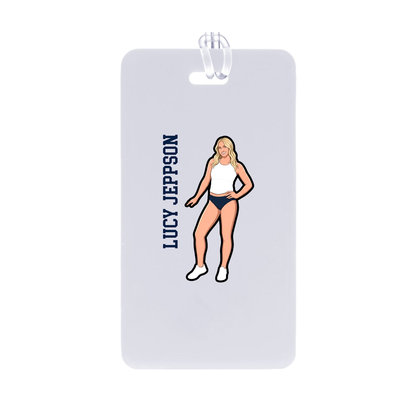 Bag Tag — Name Vertical in Classic