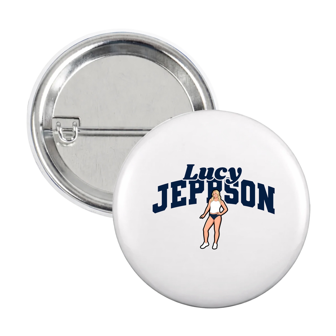 Game Day Button — Signature Arch in White