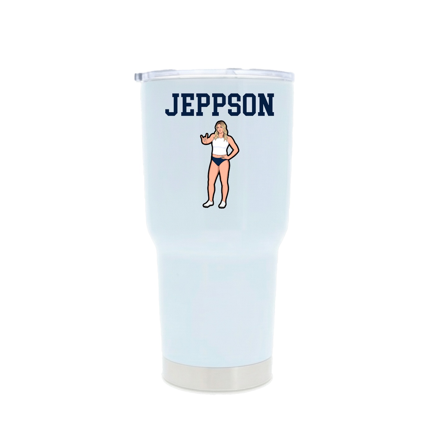 30oz Stainless Steel Tumbler — Shirsey in White