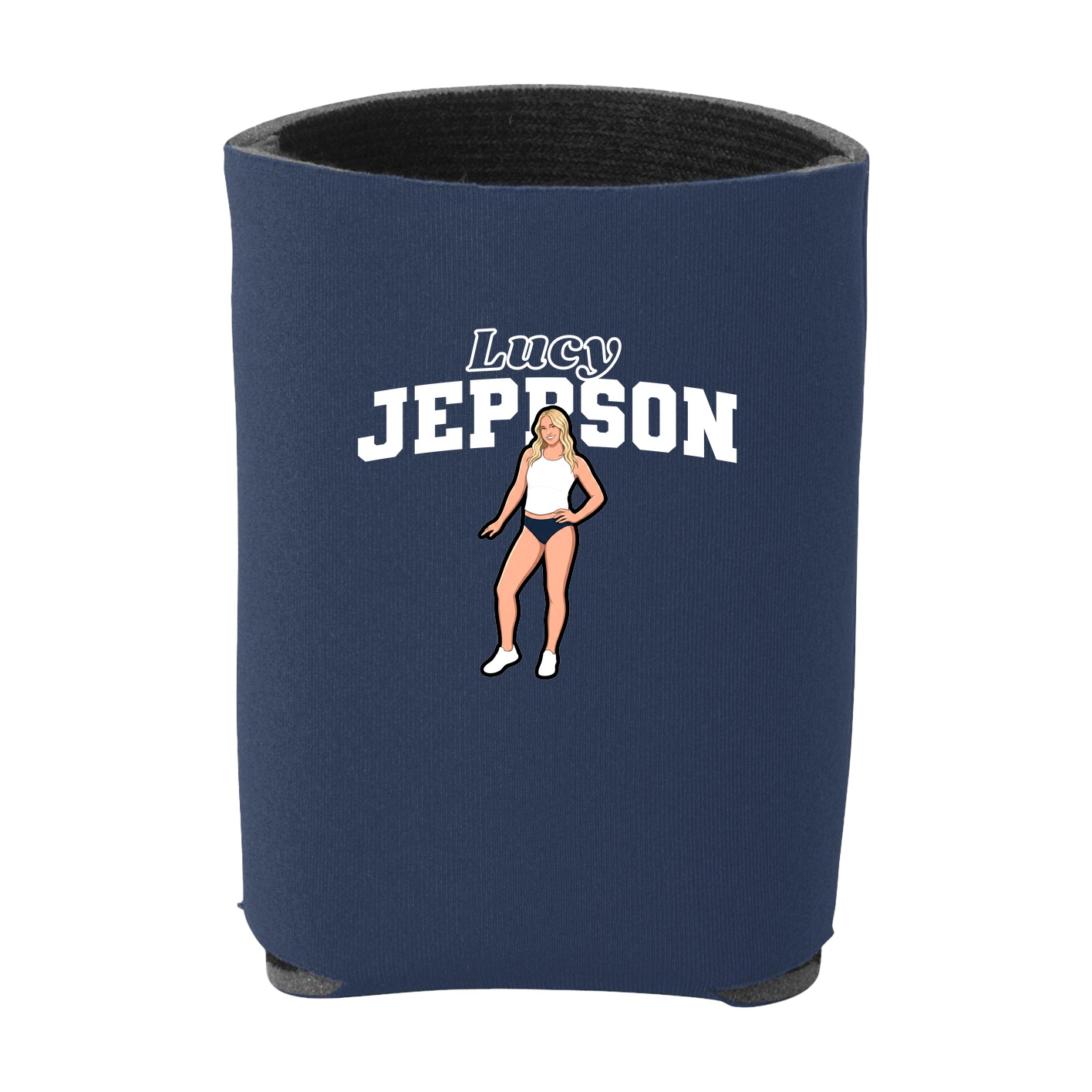 Can Holder — Name Arch in Navy